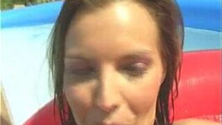 PussyPlayOnAPoolRaft - porn video