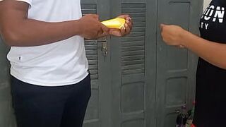 Delivery man fucked my ass to pay for lunch - porn video