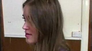 Gorgeous blonde spanked - porn video