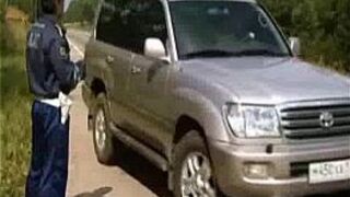 Russian policeman and blonde - porn video