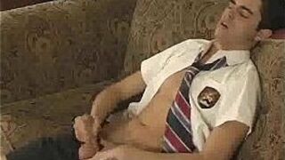 Built Teen Jerks Off For You - porn video